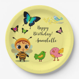 Garden Party Children Celebration Paper Plate