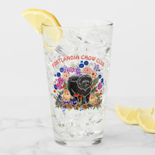 GARDEN PARTY Chow16 ounce CUSTOMIZED glass