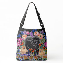 GARDEN PARTY CHOW - Designer crossbody or tote bag