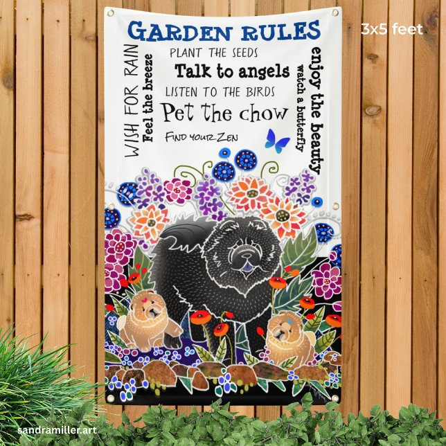 GARDEN PARTY chow garden banner 3'x5' (Creator Uploaded)