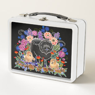 GARDEN PARTY  Chow Metal lunchbox