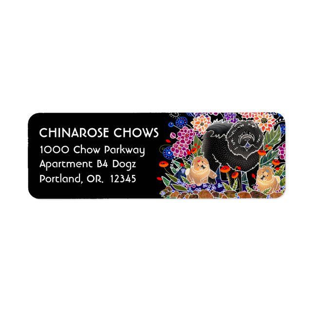 GARDEN PARTY CHOW - Return Address Labels Customiz (Front)