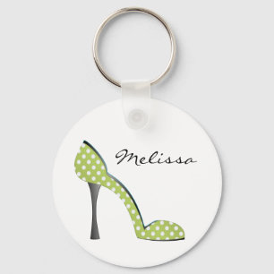 Garden Party Dot Shoe Keychain