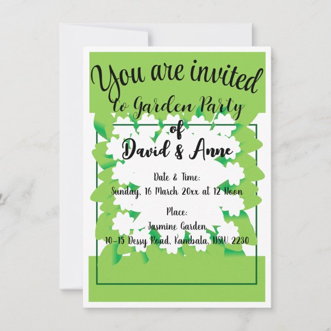 Garden Party Invitation (Front)
