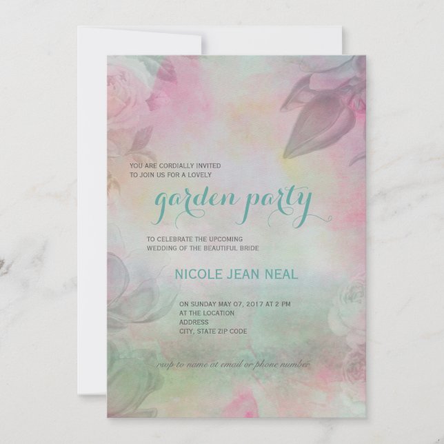 Garden Party Invitation (Front)