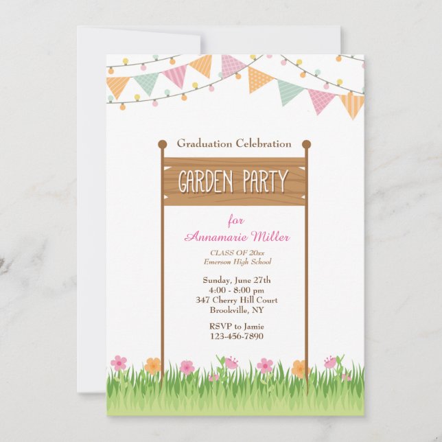 Garden Party Invitation #2 (Front)