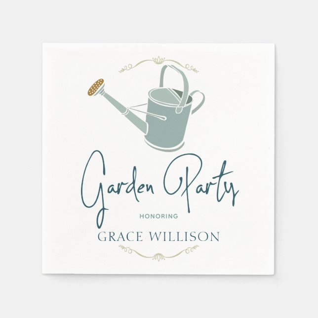 Garden Party Personalized Napkin (Front)