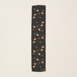 "Garden Party" Roses Long Chiffon Scarf Black<br><div class="desc">"Garden Party" has beautiful roses on a black background with optional recipients initials in the corner.

Matching tote at https://www.zazzle.com/z/l2x32?rf=238126934954044669</div>