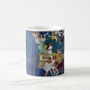 Garden Party with Dog & Cat, Jessie Willcox Smith Coffee Mug