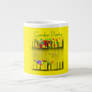 Garden Party Yellow Large Coffee Mug