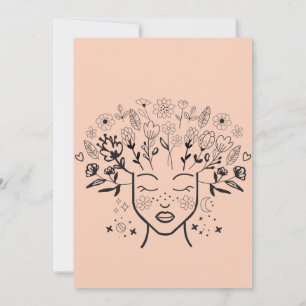 Garden pastel wild flowers mother's day brunch invitation