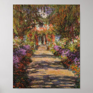 Garden Path At Giverny 1902 By Claude Monet Poster