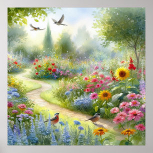 Garden Path Landscape 5 Poster