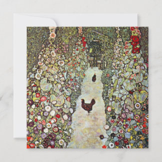 Garden Path w Chickens, Gustav Klimt, Art Nouveau
