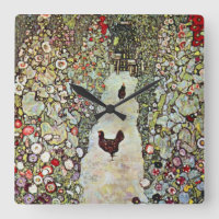 Garden Path w Chickens, Gustav Klimt, Art Nouveau