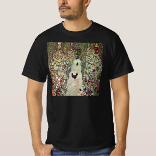 Garden Path w Chickens, Gustav Klimt, Art Nouveau T-Shirt