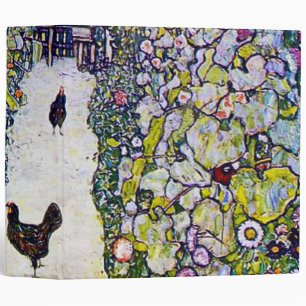Garden Path with Chickens, Gustav Klimt Binder