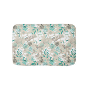 Garden Pattern Bath Mat