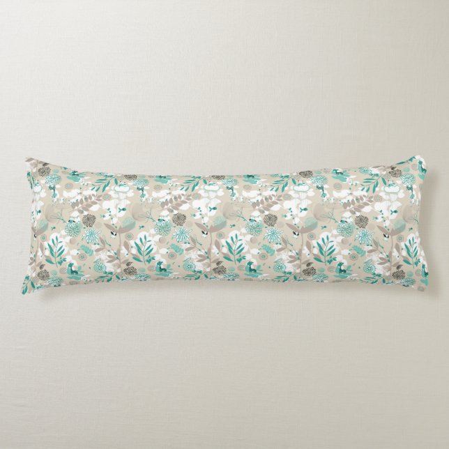 Garden Pattern Body Pillow (Front)