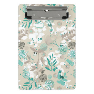 Garden Pattern Mini Clipboard