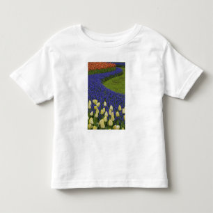 Garden pattern of Grape Hyacinth flowers and 2 Toddler T-shirt