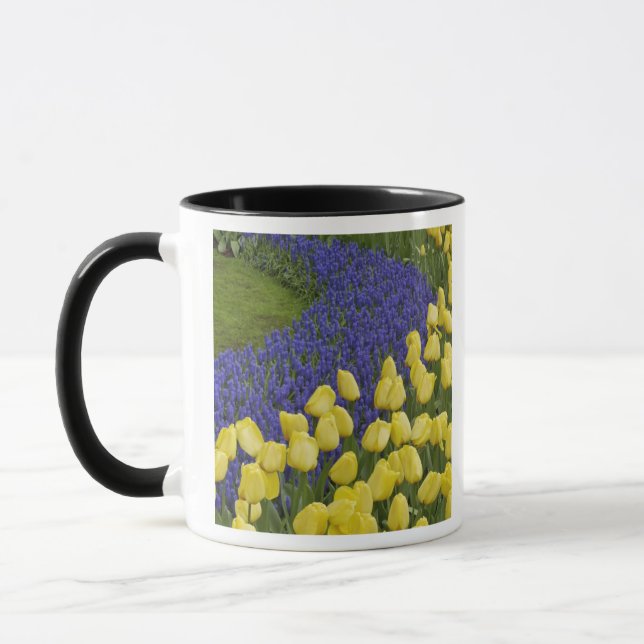 Garden pattern of Grape Hyacinth flowers and Mug (Left)