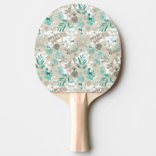 Garden Pattern Ping Pong Paddle