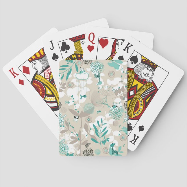 Garden Pattern Playing Cards (Back)
