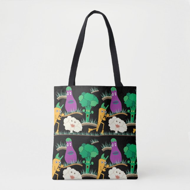 Garden Pattern Tote Bag (Front)