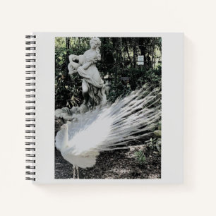 Garden Peacock Spiral Notebook