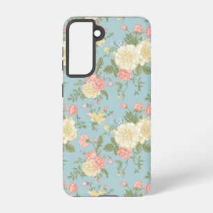 Garden Peony Floral Pattern Samsung Galaxy Case