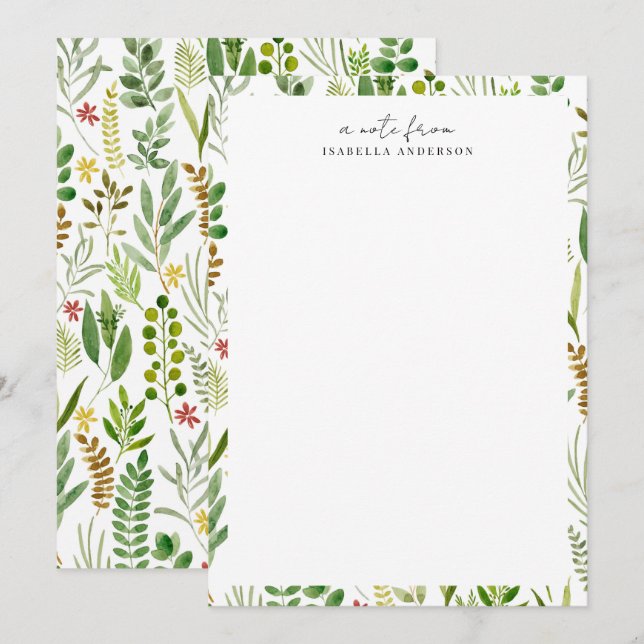 Garden Personalized Card (Front/Back)
