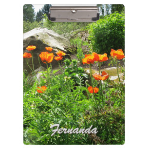 Garden Photo Lush Park Spring Poppies any Text Clipboard