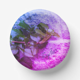 Garden Photograph Image Paper Plate
