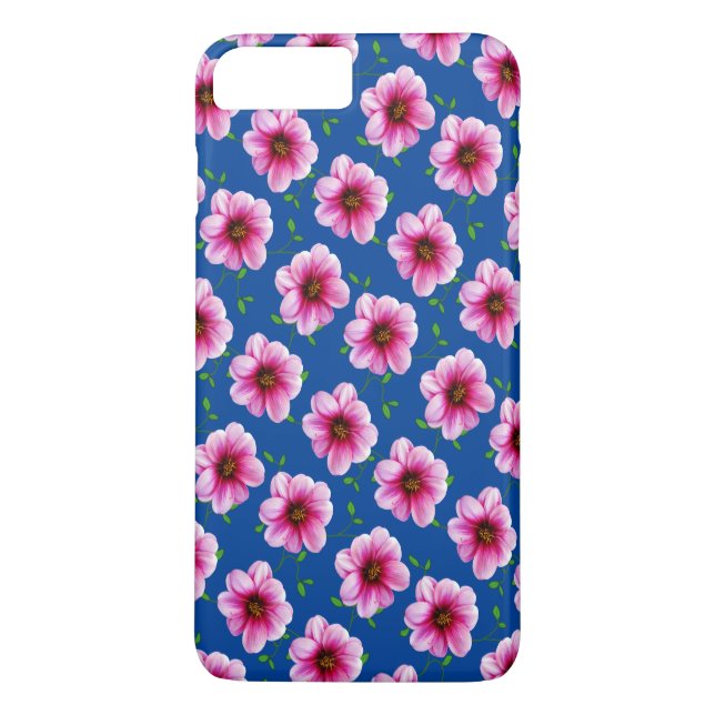 Garden Pink Dahlia Flower on any Colour Case-Mate iPhone Case (Back)