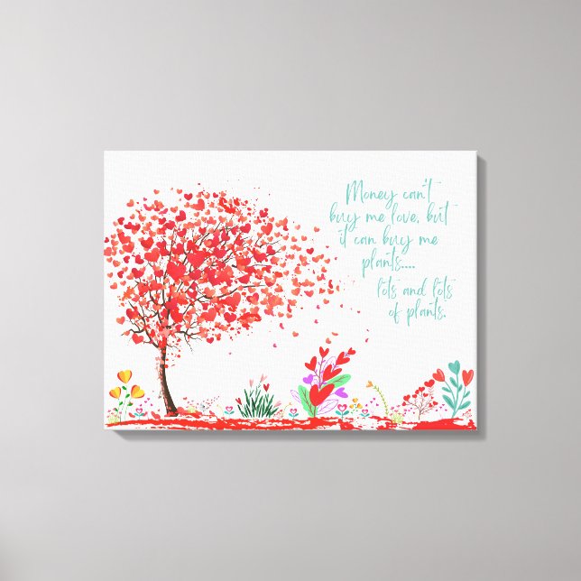 Garden plant love  canvas print (Front)