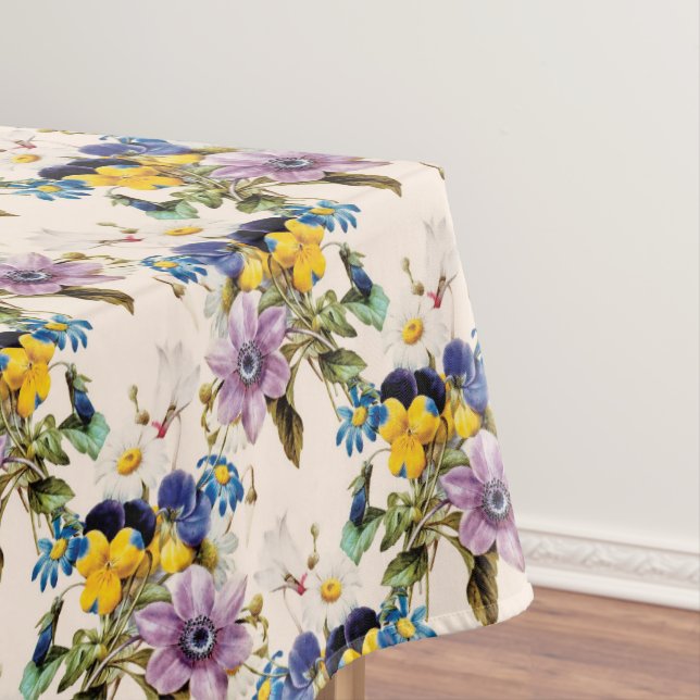 Garden Pleasure Flowers Tablecloth (In Situ)