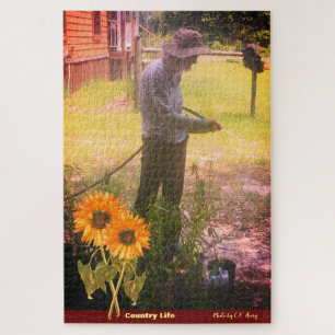 Garden -Potting Plants / Country Life - Plants Jigsaw Puzzle