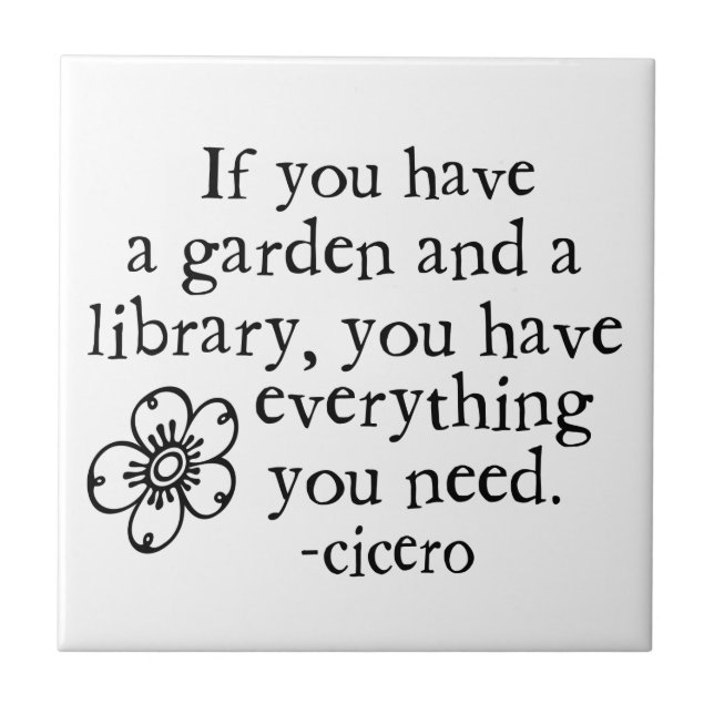 Garden Quotes Tile (Front)