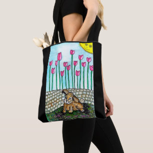 Garden Rabbit Tote Bag