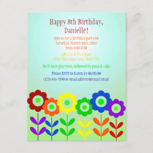 Garden Rainbow Invitation