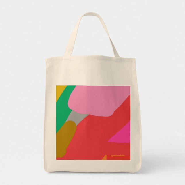 Garden Riff Grocery Tote Bag (Front)