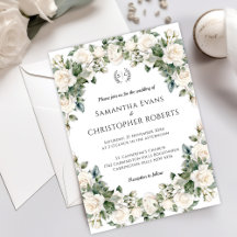 Garden Romance: Bride & Groom Monogrammed Wedding