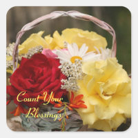 Garden Rose Bouquet Sticker