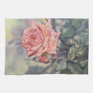 Garden rose kitchen towel