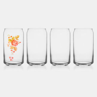 Garden roses Centifolia roses Floral design Can Glass