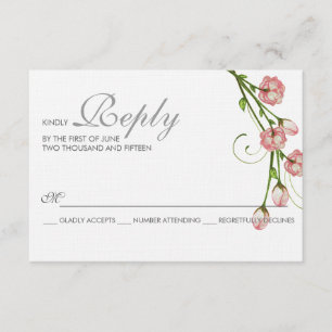 Garden Roses RSVP Card