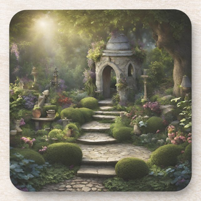Garden Sanctuary Art Coaster (Front)