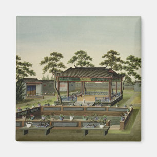 Garden Scene, c.1820-40 (w/c on paper) 4 Magnet