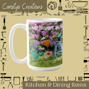 Garden Scene My Happy Place  Coffee Mug